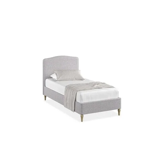 Flair Lara Curved Headboard Single Bed Grey