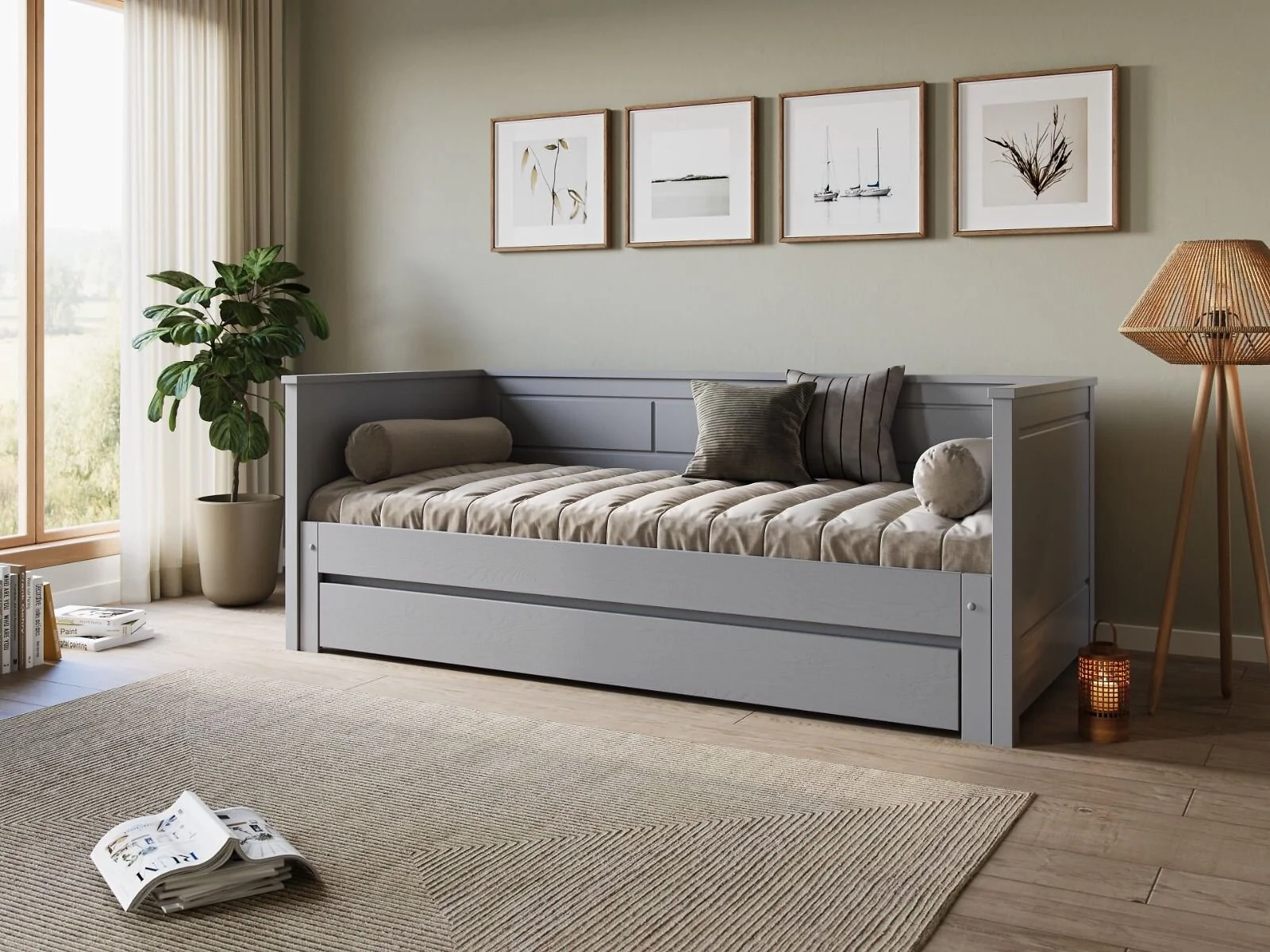 Noomi Erika Solid Wood Guest Bed (FSC-Certified)