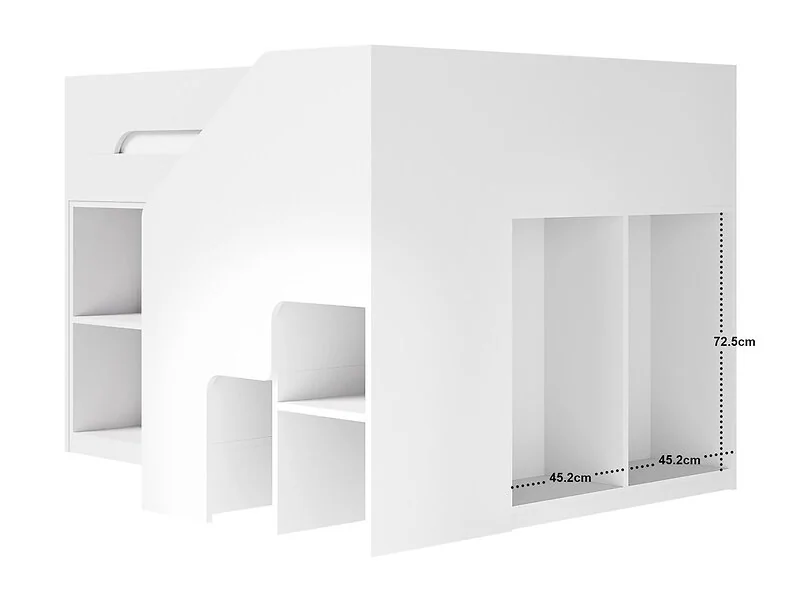 Flair Quinn Staircase Mid Sleeper Bed with Storage – view 15