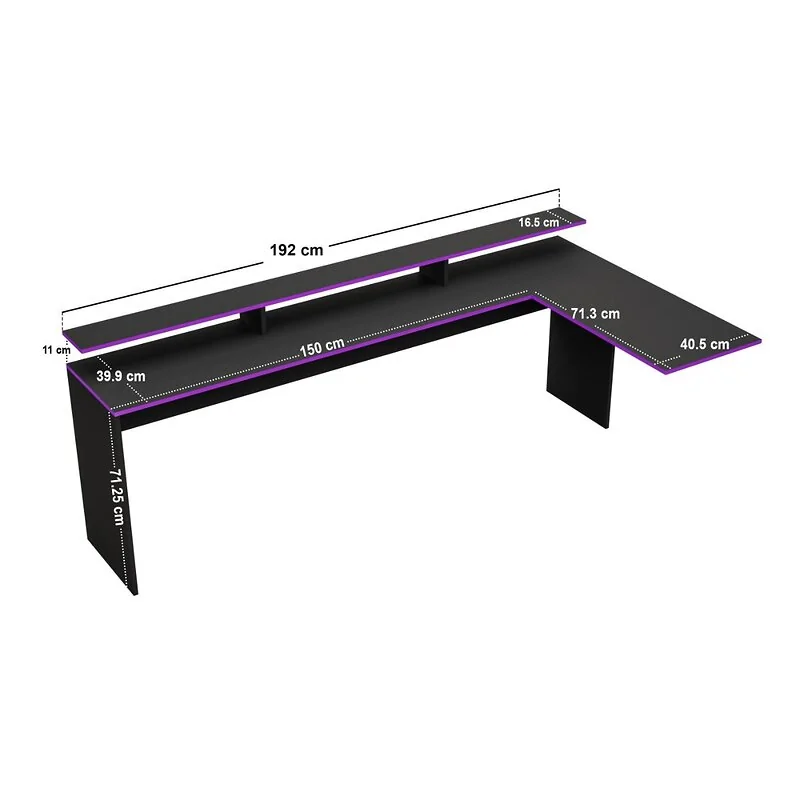 Recoil Ultimate Gaming High Sleeper desk dimensions