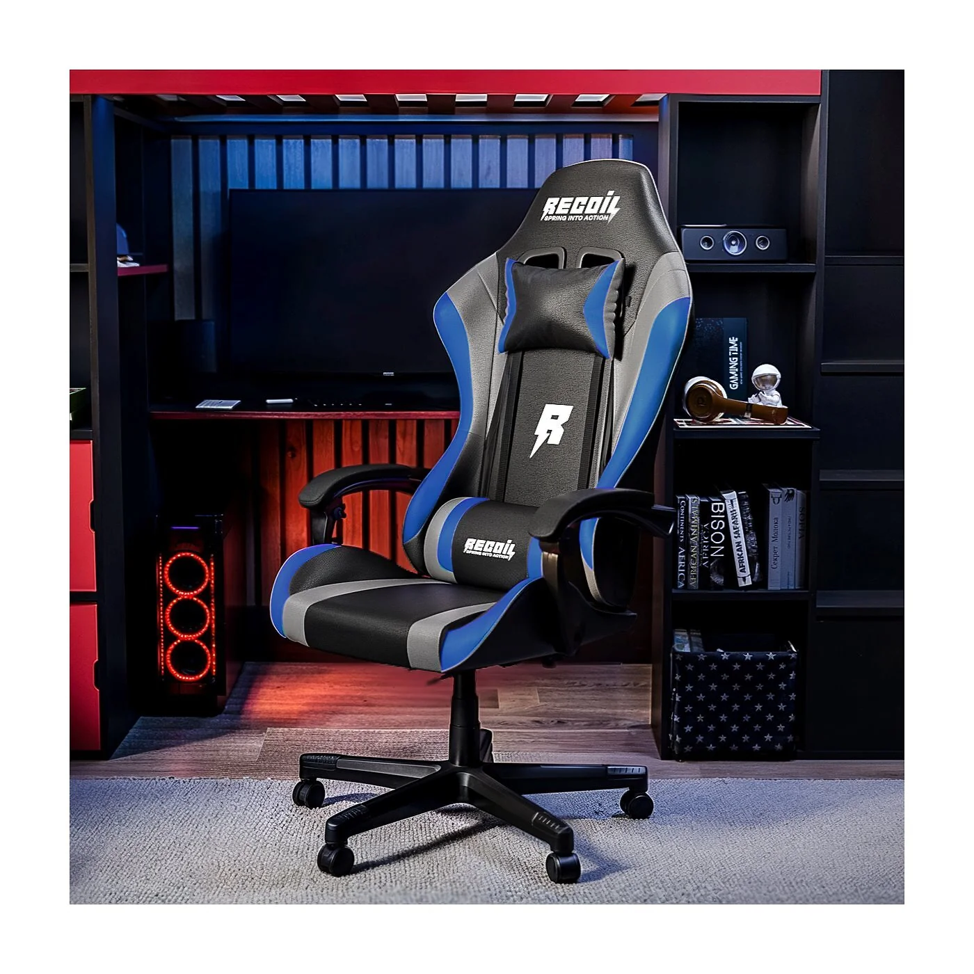 Recoil Vortex Gaming Chair Black PU
