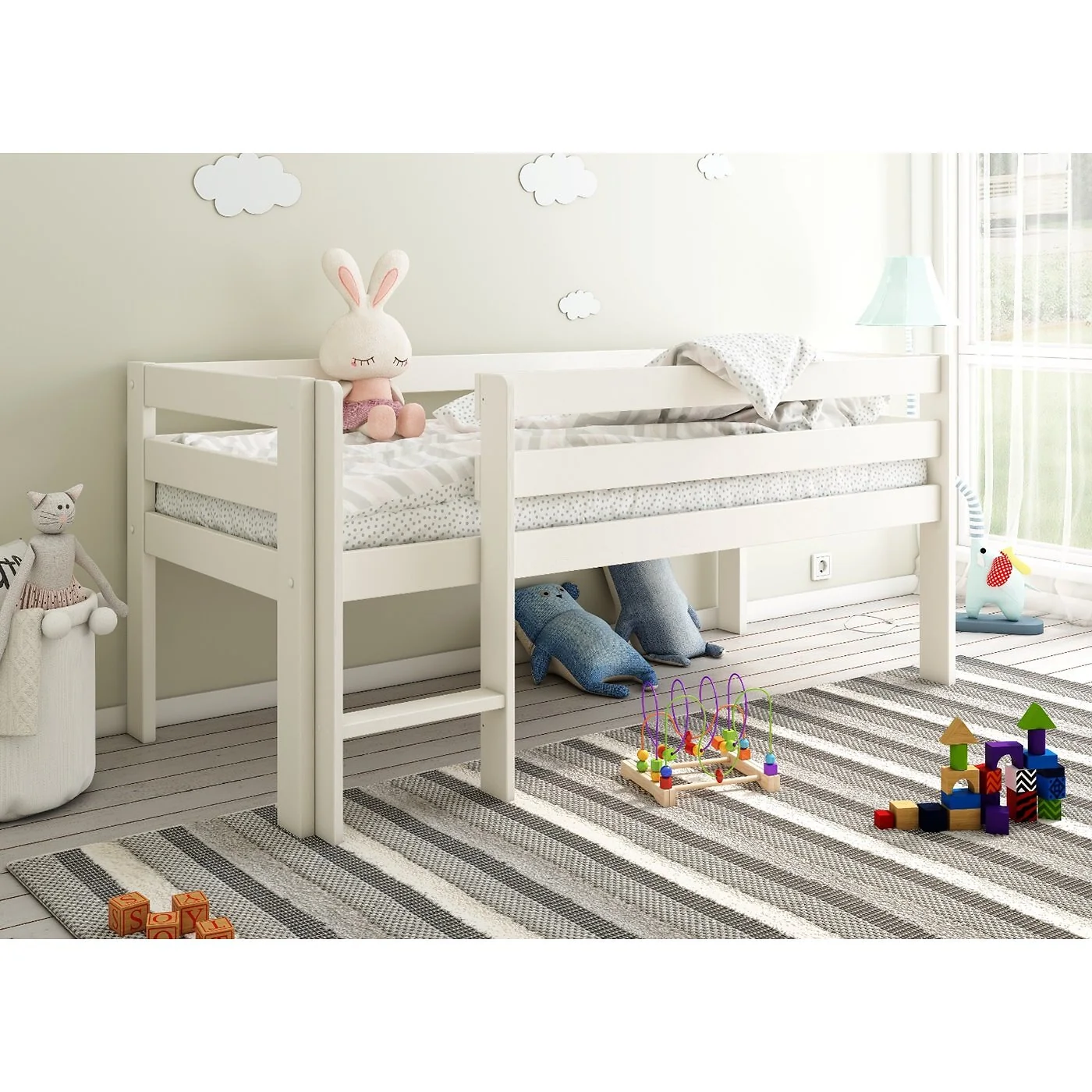 Noomi Solid Wood Shorty Mid Sleeper Bed