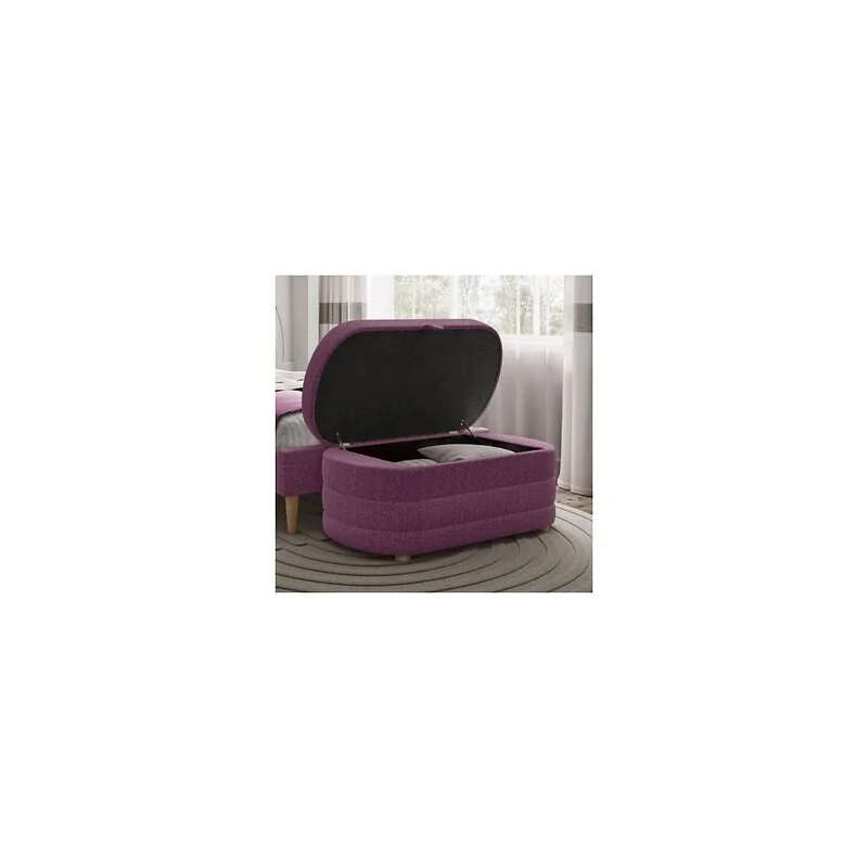 Flair Ava Boucle Ottoman Storage Box image 2