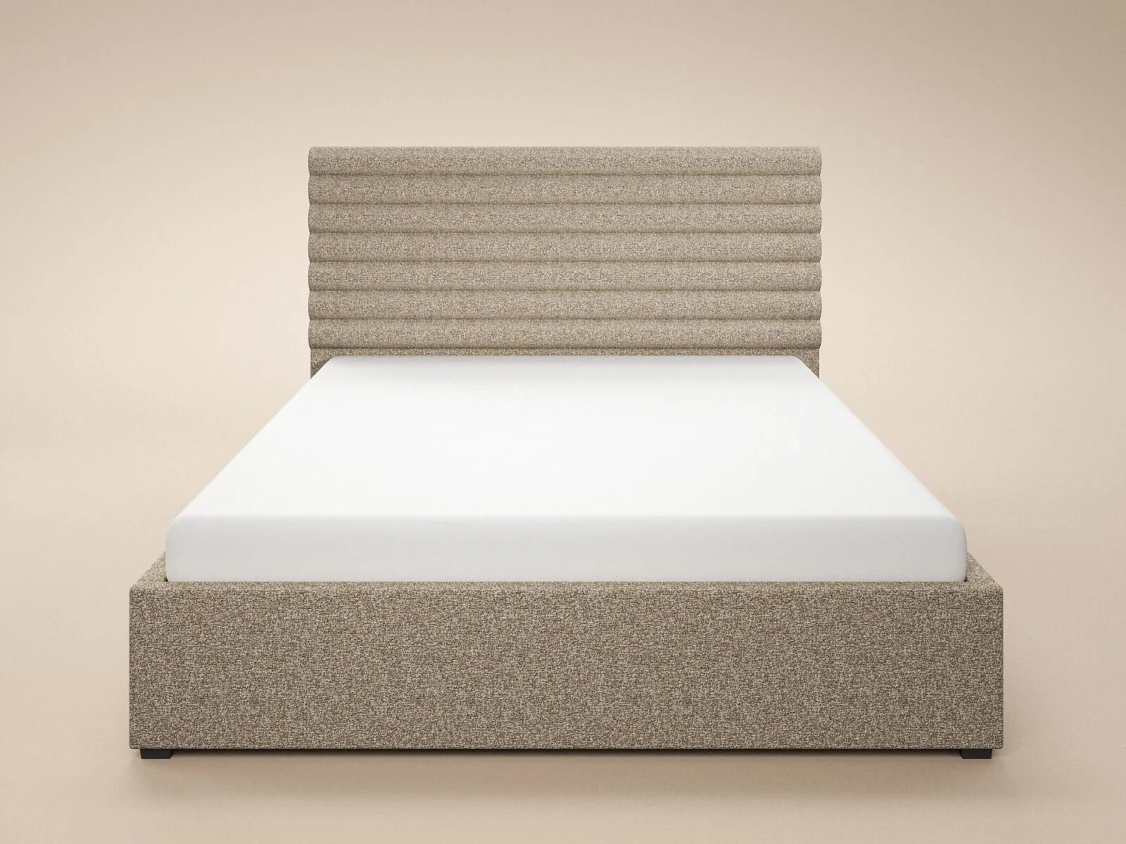 SOLACE+CO Velora chenille ottoman bed with lift-up storage
