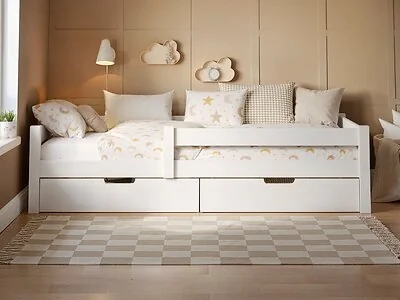 Flair Milo Wooden Single Bed with Storage