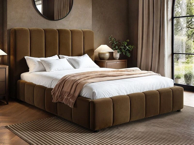 SOLACE+CO Emilie Ribbed Ottoman Bed