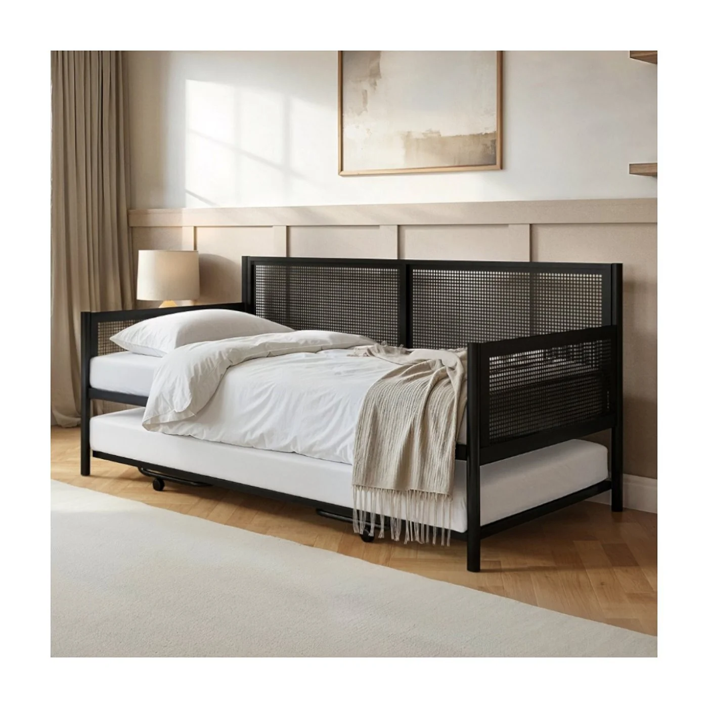 Flair Clay Metal Daybed with Trundle