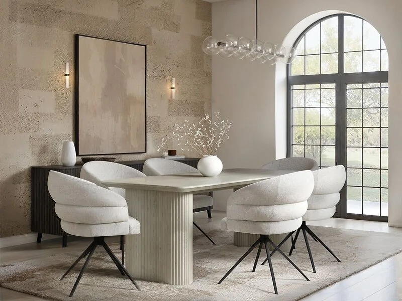 SOLACE+CO Zoya Dining Table with Eira Chairs Set – view 2