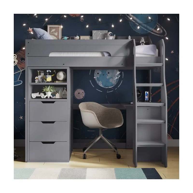 Flair Cosmic Storage Sleeper Bed Grey image 2
