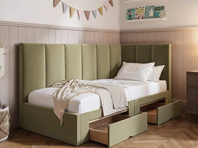 Flair Harley Corner Bed Frame with Storage Drawers – view 3