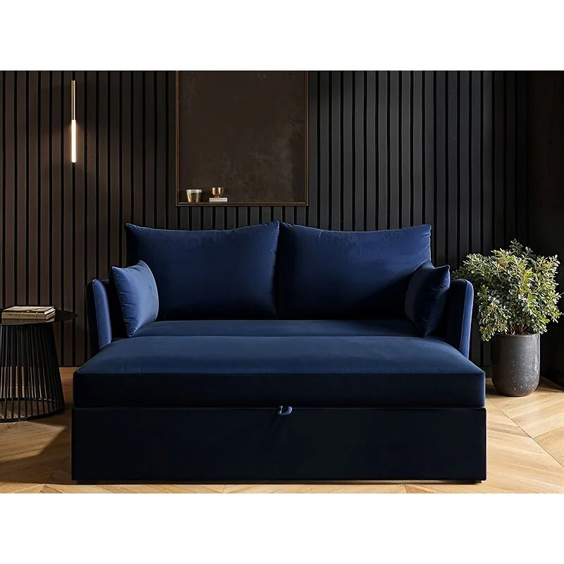 Solace+Co Skyler 2 Seater Velvet Sofa Bed image 11