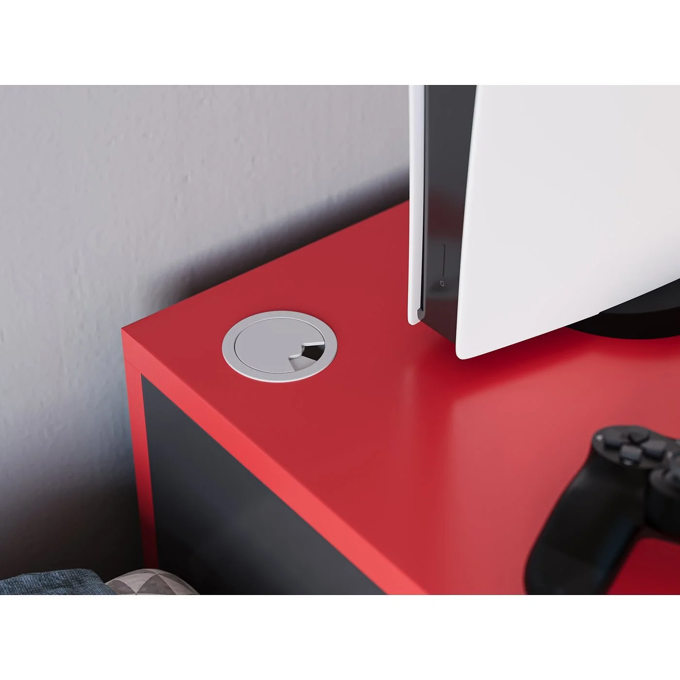 Recoil Portal Gaming Single Bed with Drawer Black & Red image 7