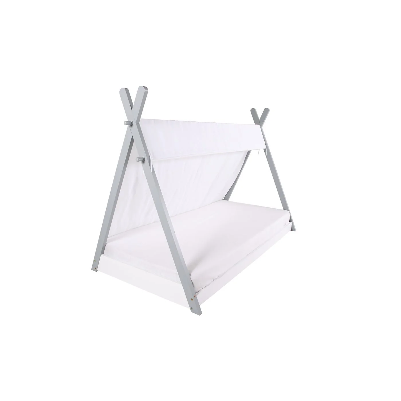 Flair Apache Canvas Tipi Wooden Bed Frame Grey image 4