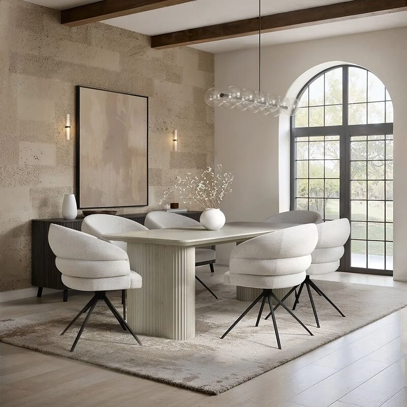 SOLACE+CO Zoya Dining Table with Eira Chairs Set image 2