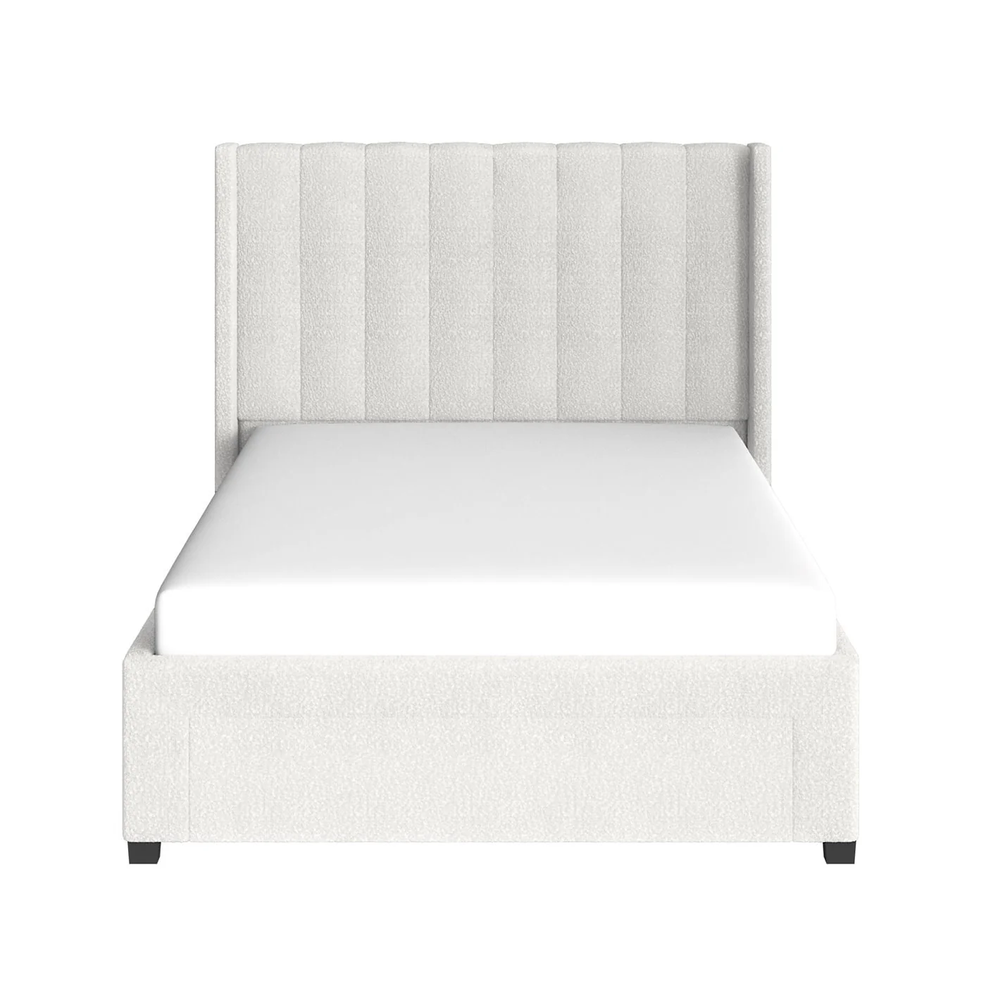 Flair Tiggy Storage Bed with Winged Headboard Cream Boucle image 5