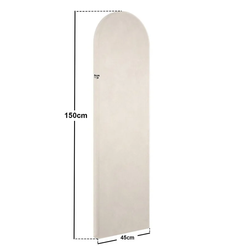 SOLACE+CO Cirrus Headboard Panels Double Beige Velvet image 5