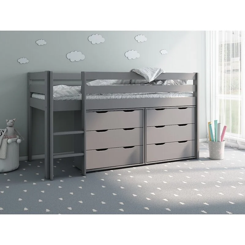Noomi Nora Solid Wood Midsleeper 6 Drawer Cabin Bed(FSC-Certified) image 4