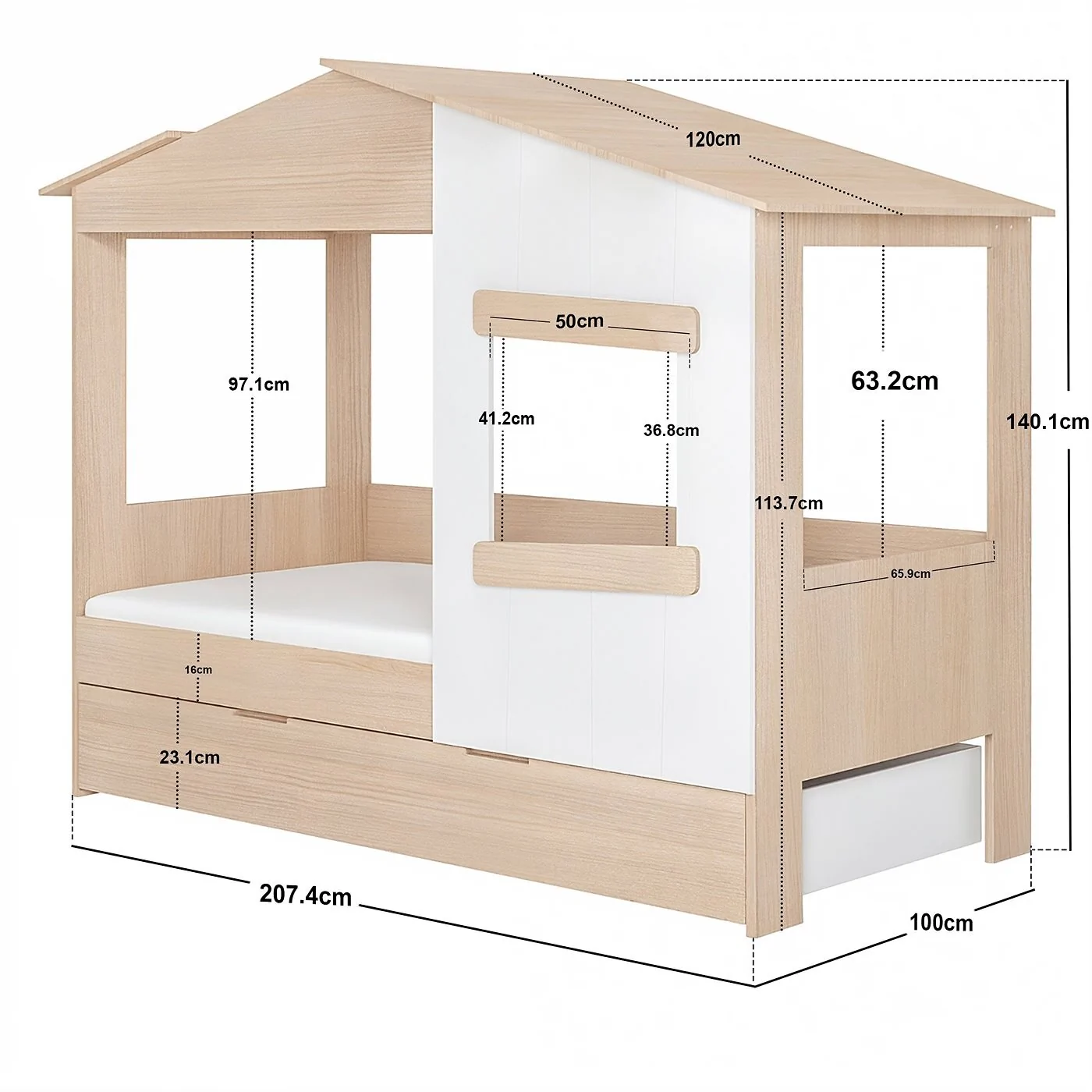 Flair Dreamland House Bed With Trundle image 11