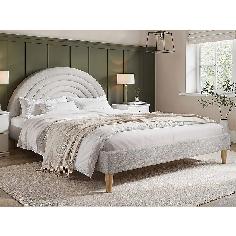 Flair Ava Boucle Double Bed Pink image 7