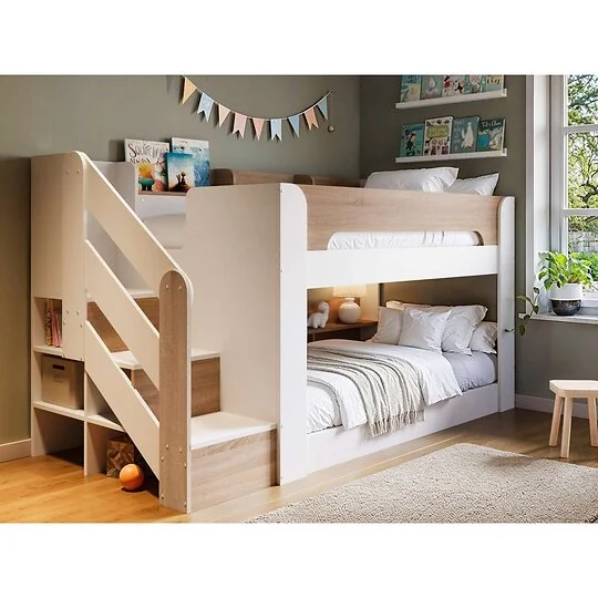 Flair Zeno Staircase Low Bunk with Storage