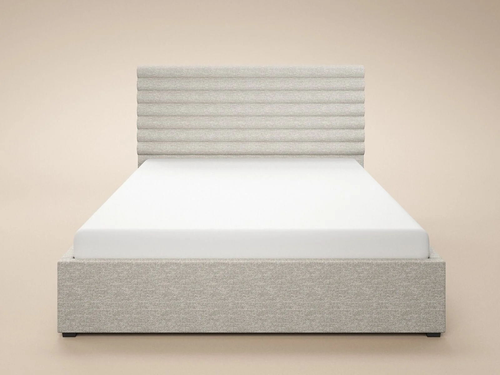 SOLACE+CO Velora chenille ottoman bed with lift-up storage