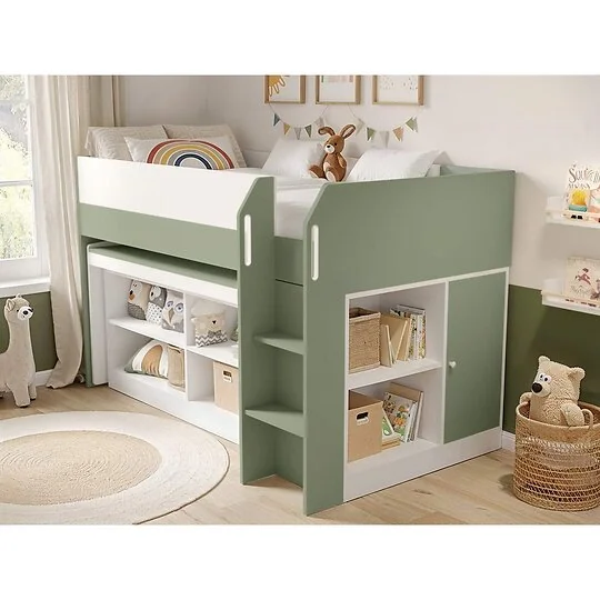 Flair Aiden Kids Cabin Bed with Desk & Storage
