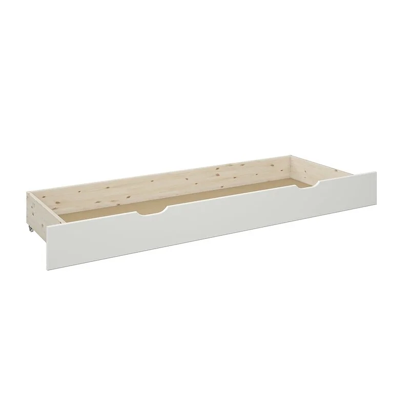 Noomi Juno Secret Storage Bookcase Bed with Drawer White (FSC-Certified) image 11