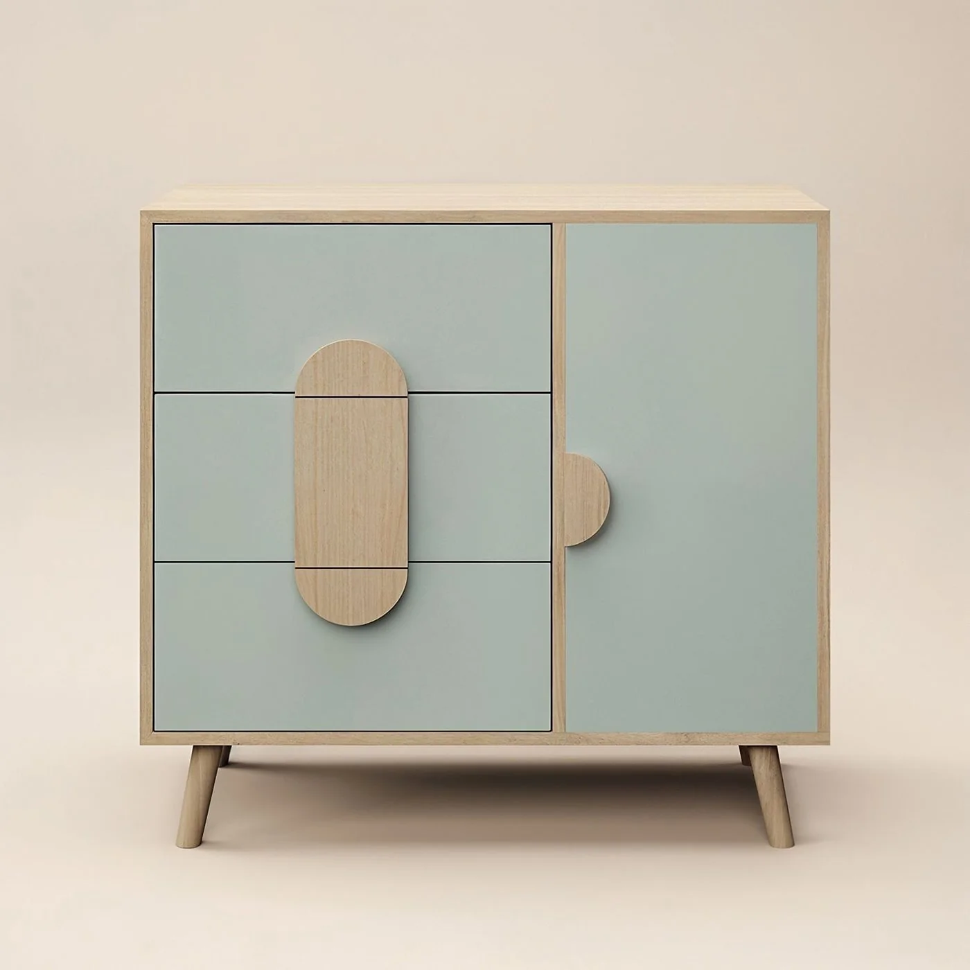 Flair Noah Chest of Drawers Sage Green & Oak image 6
