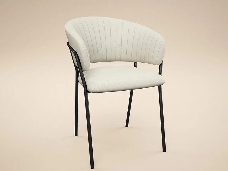 SOLACE+CO Thalia Set of 2 Dining Chairs Chenille – view 7
