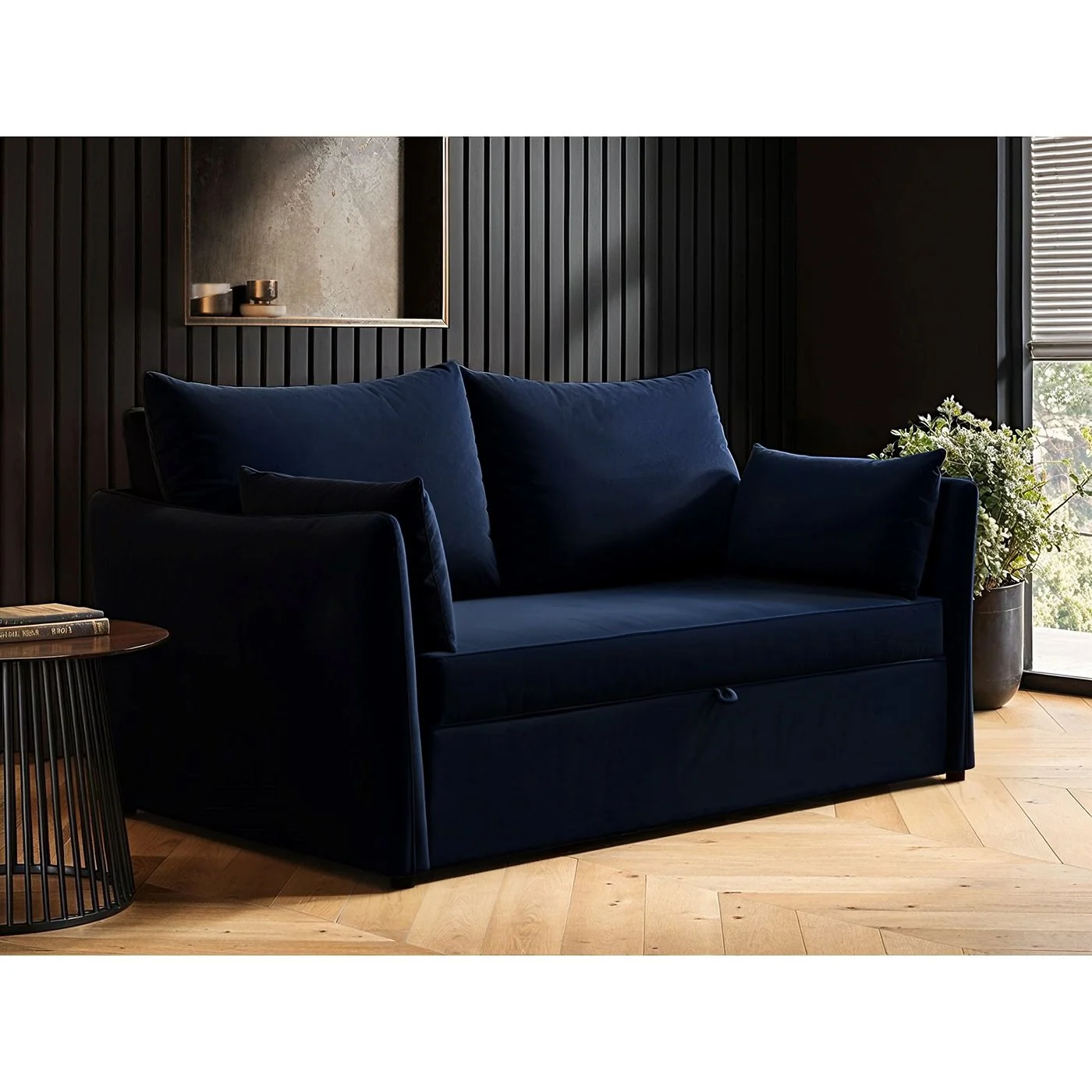 Solace+Co Skyler 2 Seater Velvet Sofa Bed image 10