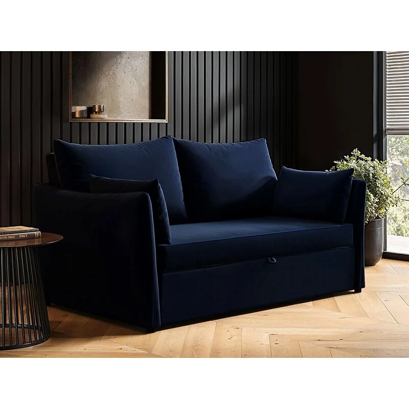 Solace+Co Skyler 2 Seater Velvet Sofa Bed image 10
