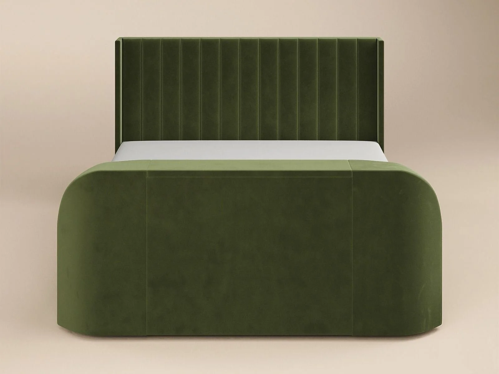 Flair Fallon TV Side Lift Ottoman Bed Green Velvet – view 6