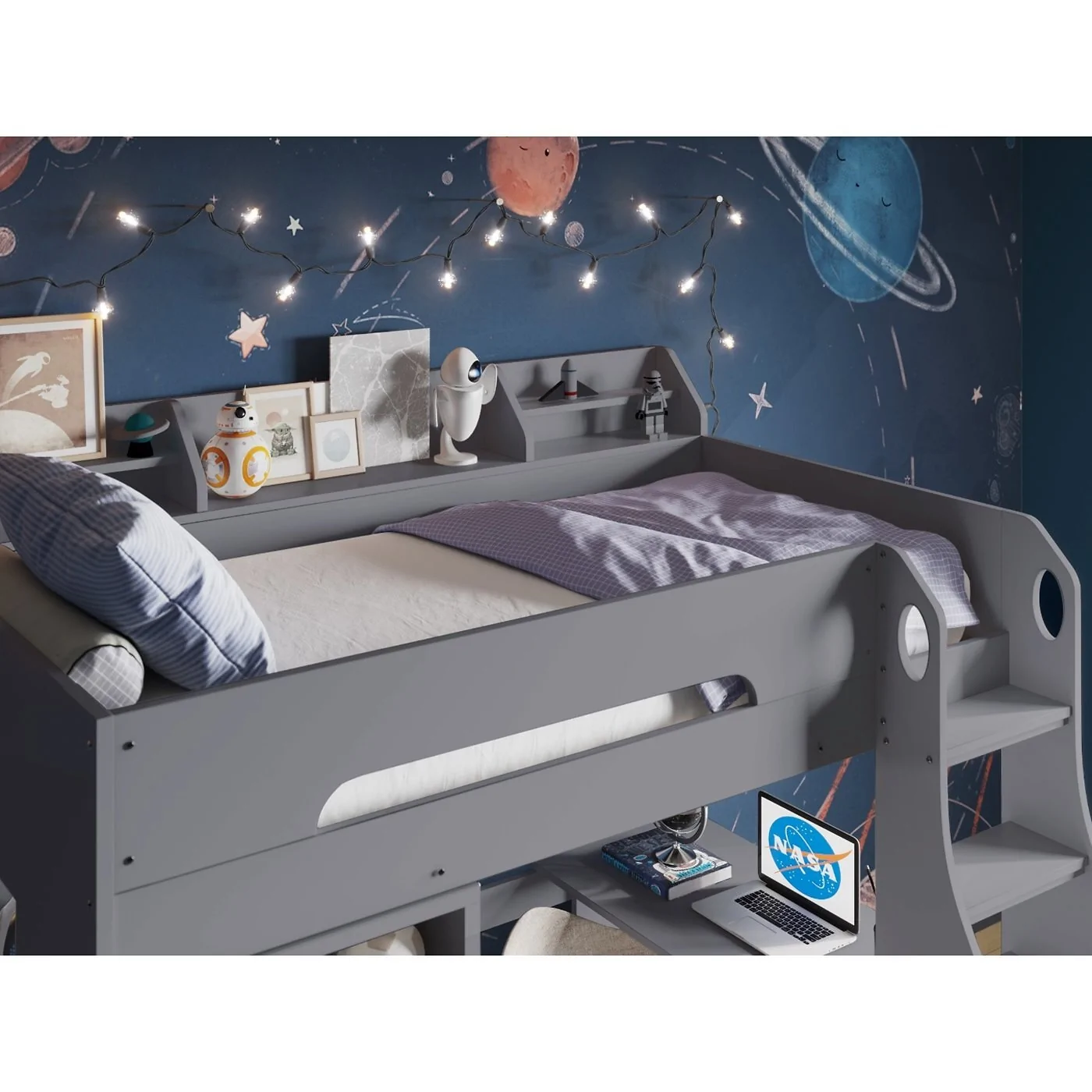 Flair Cosmic Storage Sleeper Bed Grey image 4