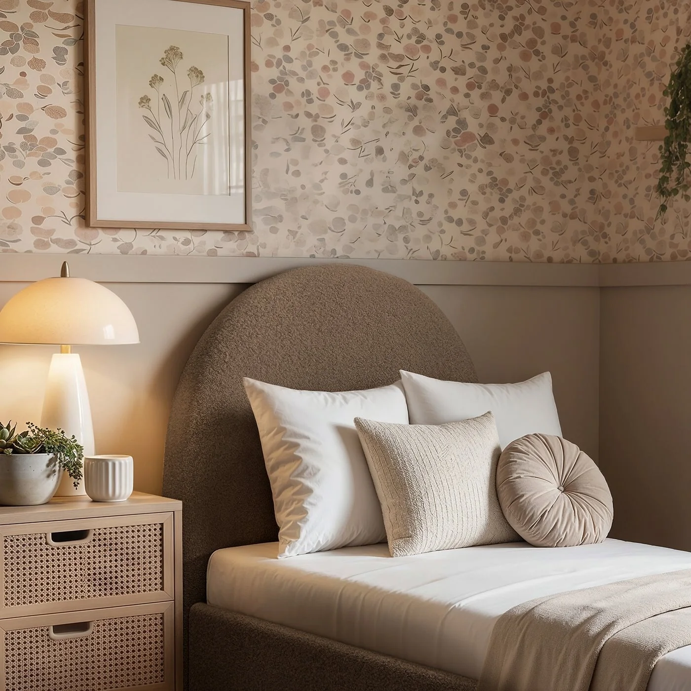 Flair Lapin Single Bed with Bunny Headboard and Drawer Brown Chenille image 7