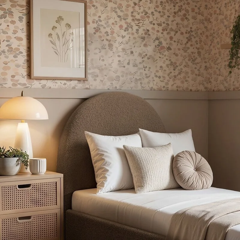 Flair Lapin Single Bed with Bunny Headboard and Drawer Brown Chenille image 7