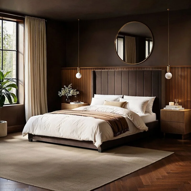 Flair Tiggy Ottoman Bed with Winged Headboard Chocolate Velvet image 4