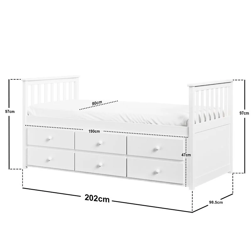 Flair Finley Captain's Bed White image 7