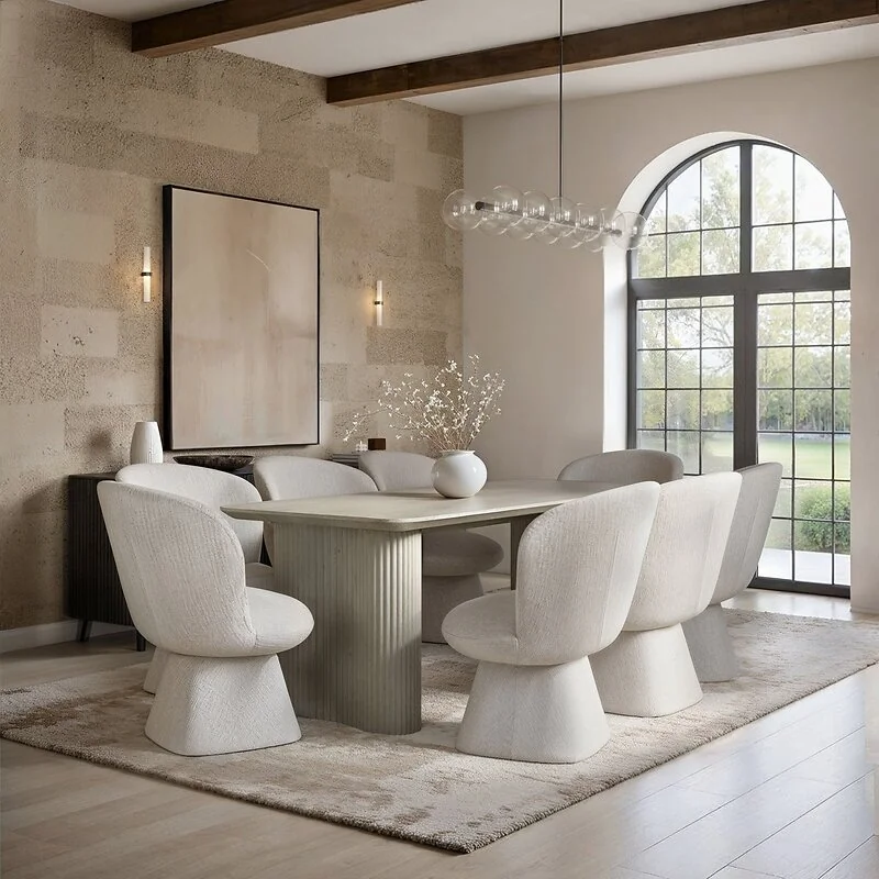 SOLACE+CO Zoya Dining Table with Aiko Chairs Set image 2