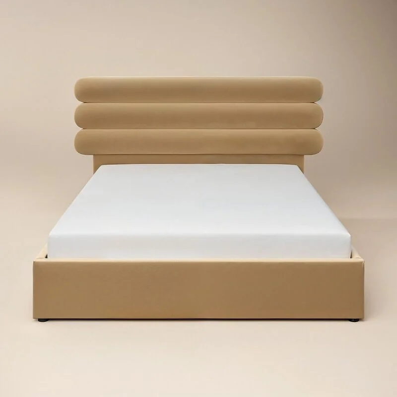SOLACE+CO Atlas Ottoman Bed Sand Velvet – view 5