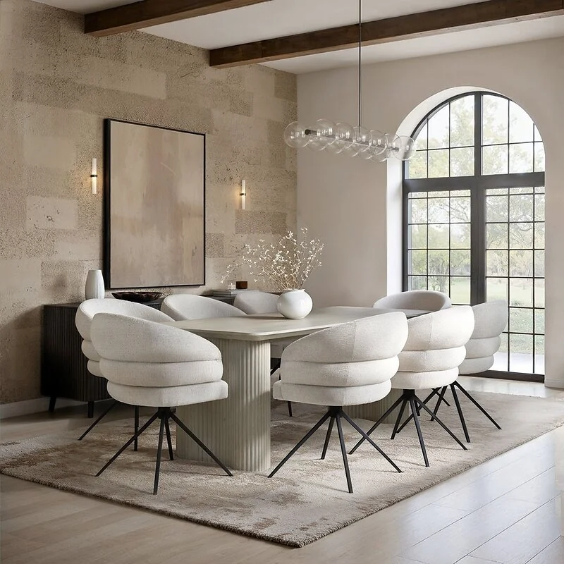 SOLACE+CO Zoya Dining Table with Eira Chairs Set image 3