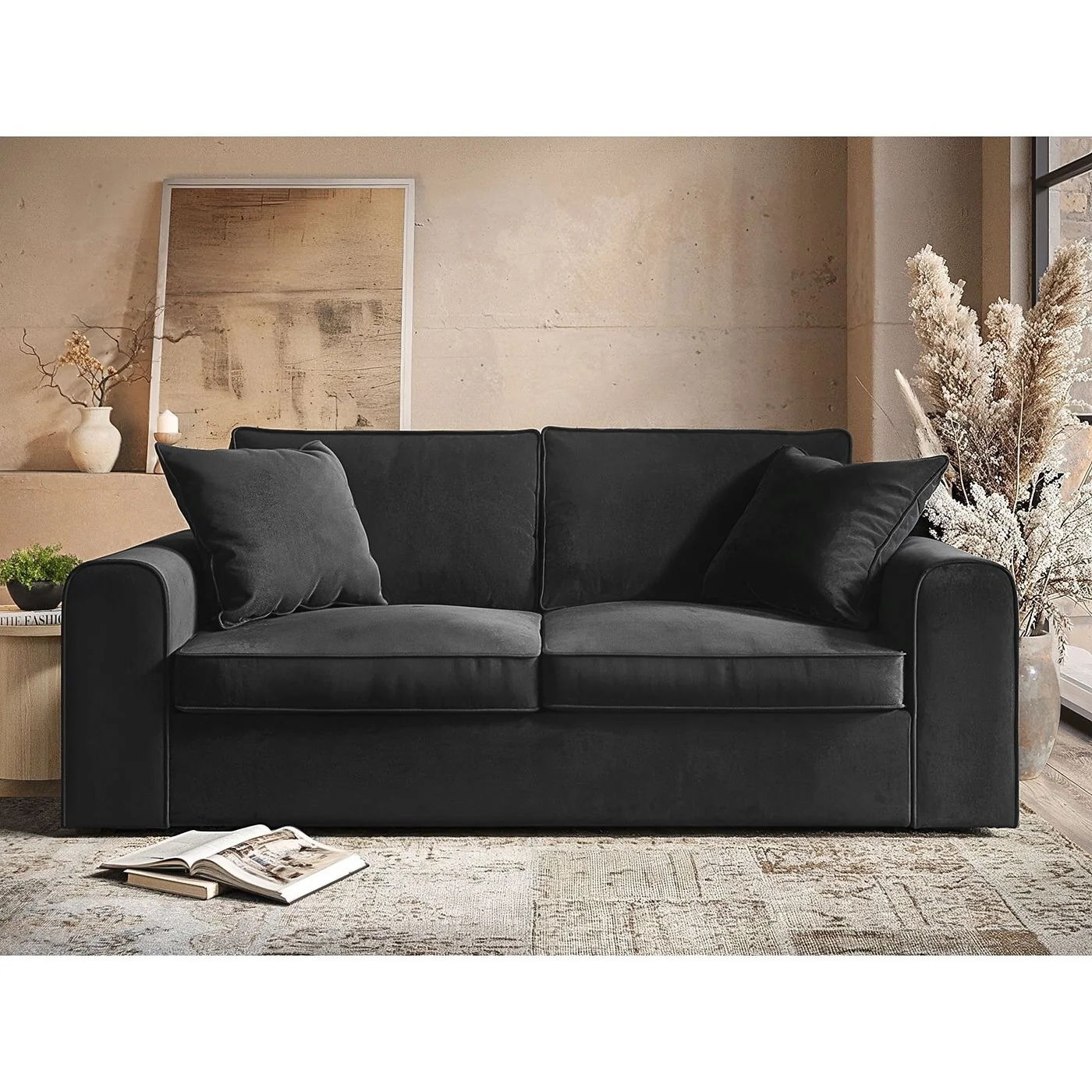 SOLACE+CO Ainsley 3 Seater Sofa Velvet image 7