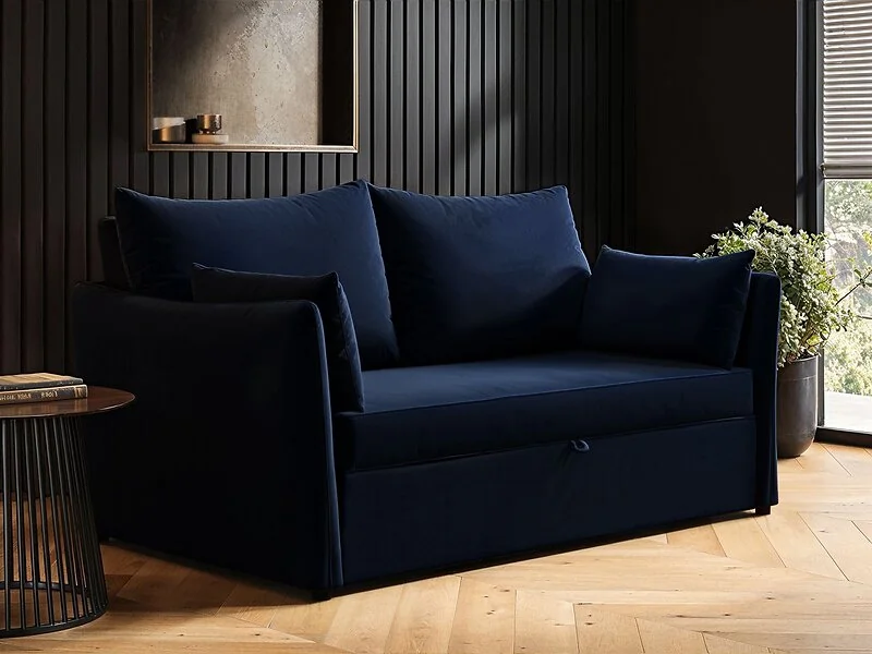 SOLACE+CO Skyler 2 Seater Sofa Bed Velvet – view 3