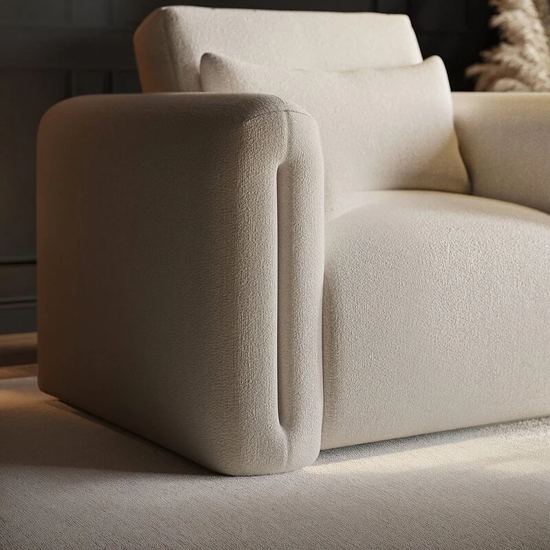 SOLACE+CO Mabel Armchair Beige Chenille image 3