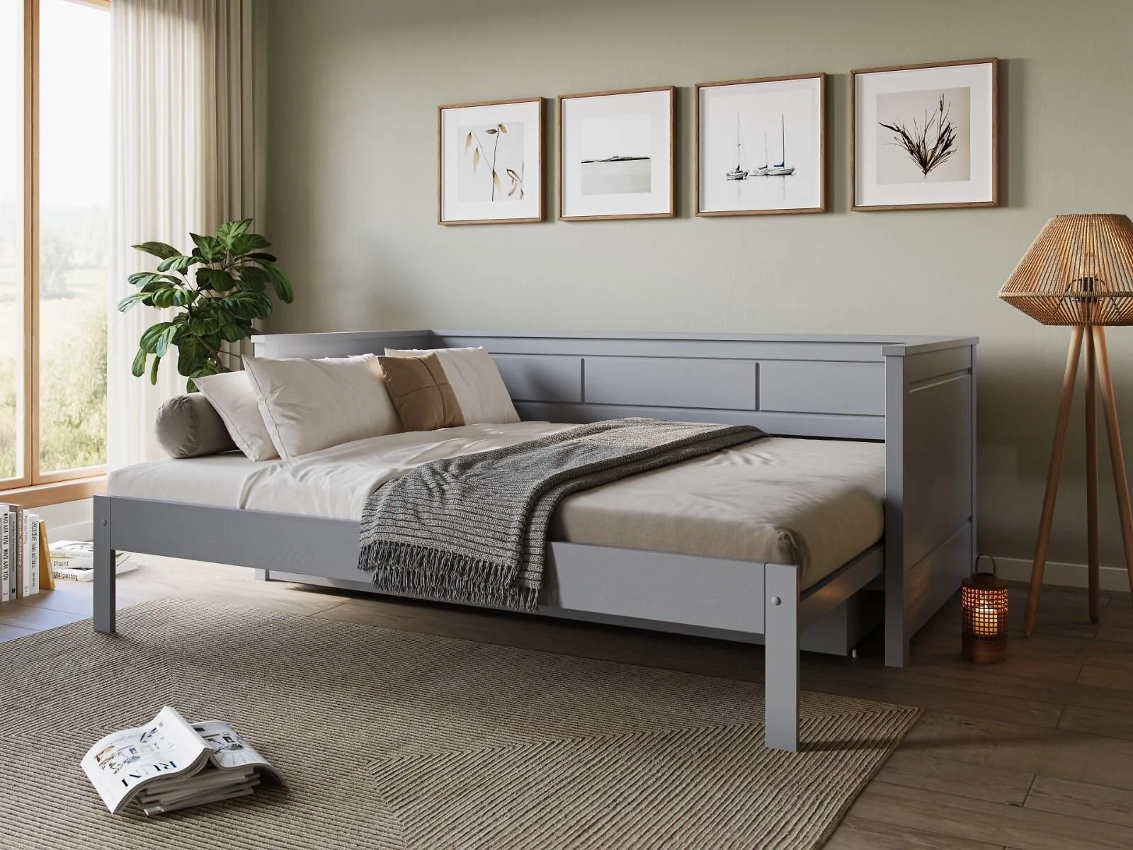 Noomi Erika Solid Wood Guest Bed (FSC-Certified)