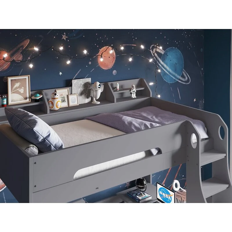 Flair Cosmic L Shaped Bunk Bed Grey image 4