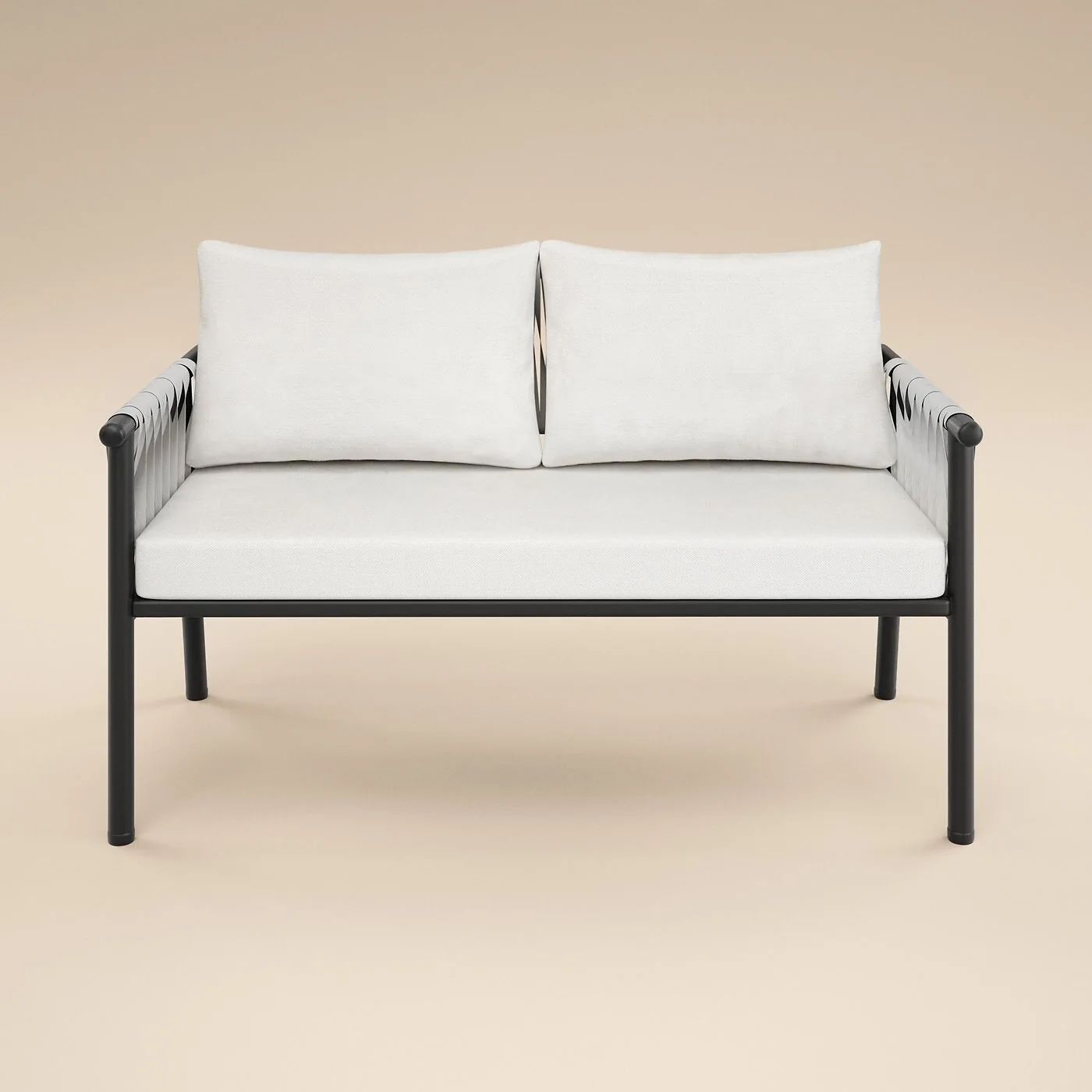 SOLACE+CO Kalina 4 Piece Garden Sofa Set with Coffee Table Brown image 2