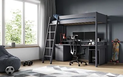 Noomi Tera Solid Wood Gaming High Sleeper (FSC-Certified)