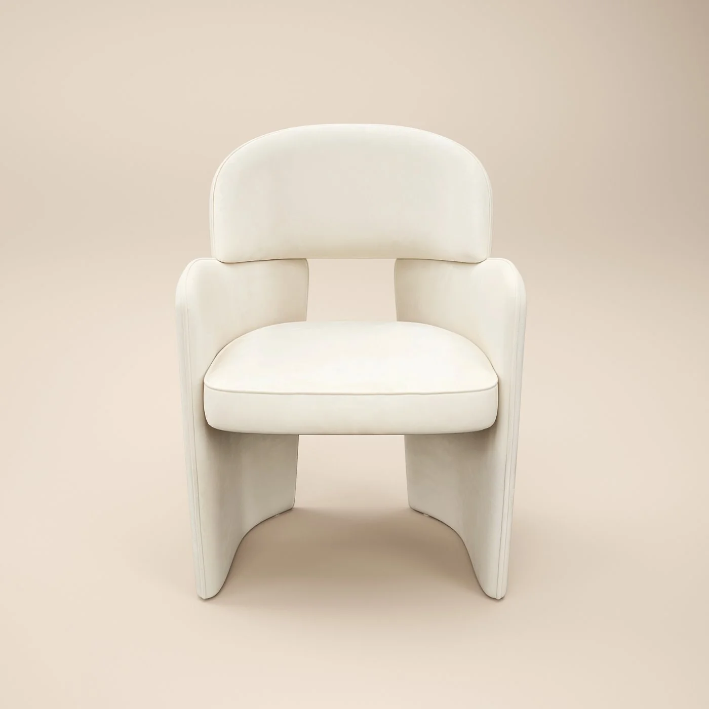 SOLACE+CO Estella Velvet Dining Chair Set of 2 Beige image 4