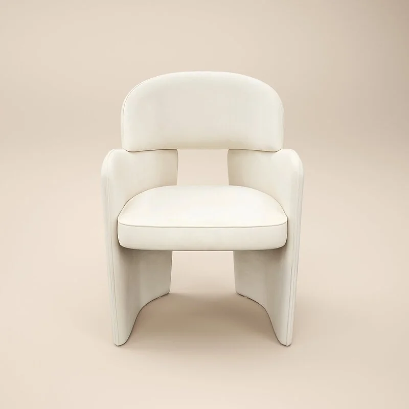 SOLACE+CO Estella Velvet Dining Chair Set of 2 Beige image 4