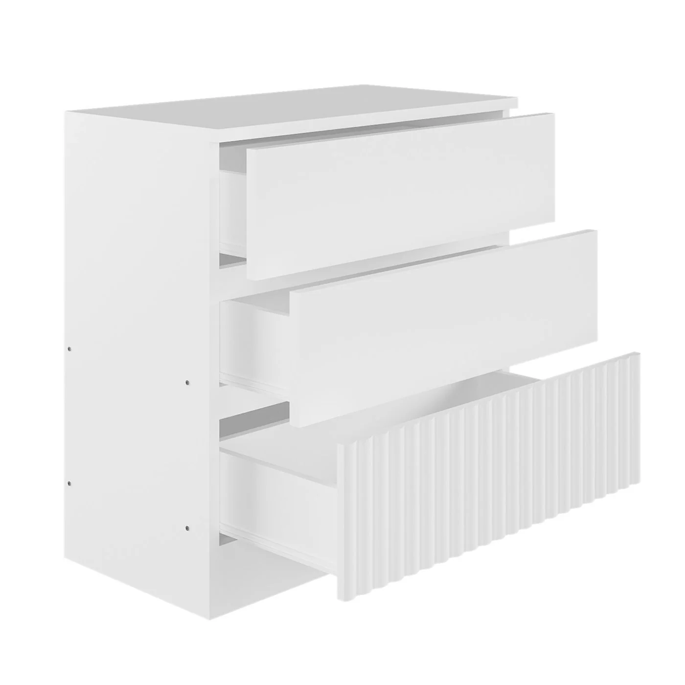 Flair Luca 3 Drawer Chest Ribbed image 10